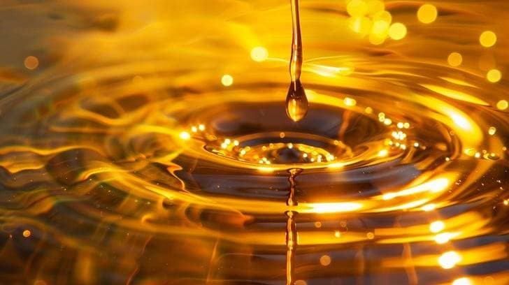 Golden Liquid Background